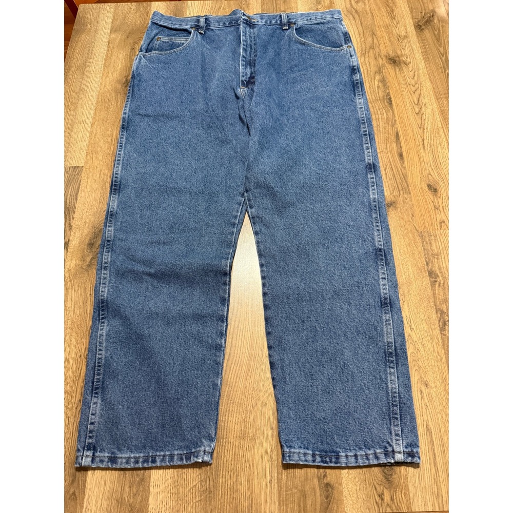 Old Mill Denim Jeans Mens 42x30 Blue Adult Straight Leg Workwear Excellent